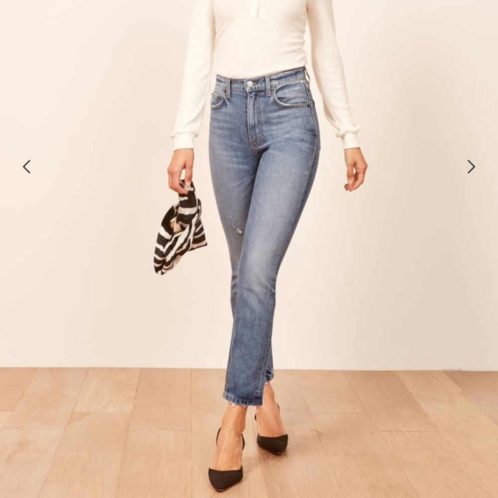 Reformation Julia Crop High Cigarette Jean